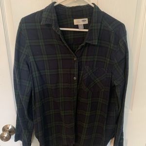 Men’s Blue/Green Old Navy Plaid Flannel